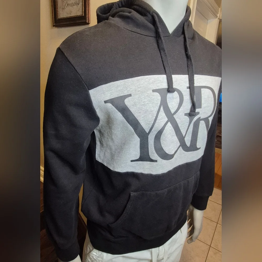 Young & Reckless Black and Gray Sweatshirt Hoodie - Picture 9 of 11